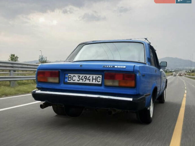 Синий ВАЗ 2107, объемом двигателя 1.5 л и пробегом 250 тыс. км за 520 $, фото 1 на Automoto.ua