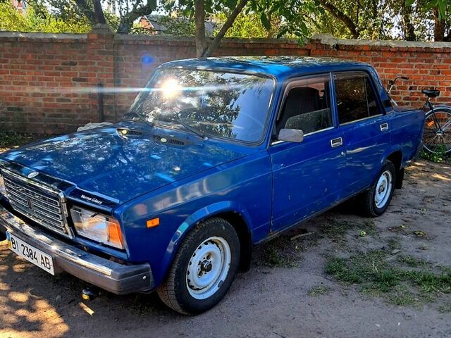 Синий ВАЗ 2107, объемом двигателя 1.5 л и пробегом 150 тыс. км за 1150 $, фото 1 на Automoto.ua