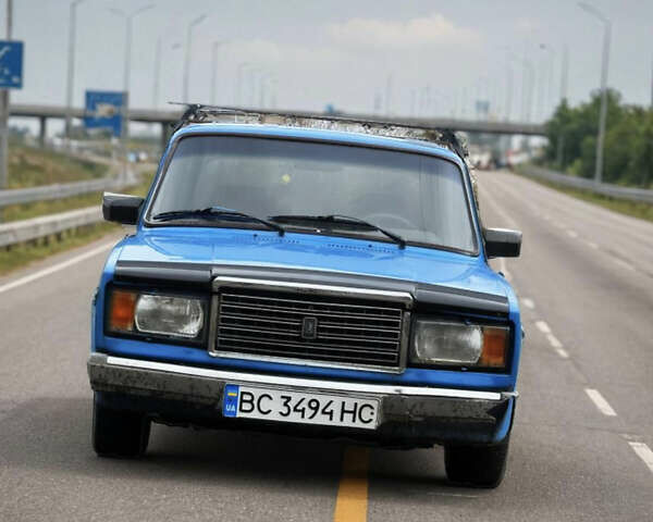 Синий ВАЗ 2107, объемом двигателя 1.5 л и пробегом 250 тыс. км за 520 $, фото 2 на Automoto.ua