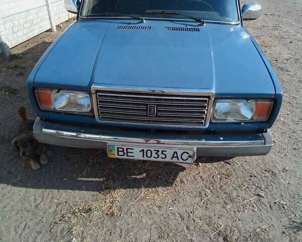 Синий ВАЗ 2107, объемом двигателя 1.5 л и пробегом 60 тыс. км за 1300 $, фото 1 на Automoto.ua