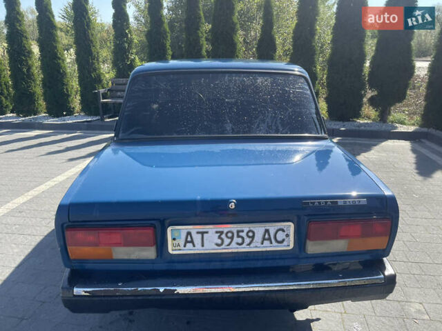Синий ВАЗ 2107, объемом двигателя 1.5 л и пробегом 78 тыс. км за 1050 $, фото 1 на Automoto.ua