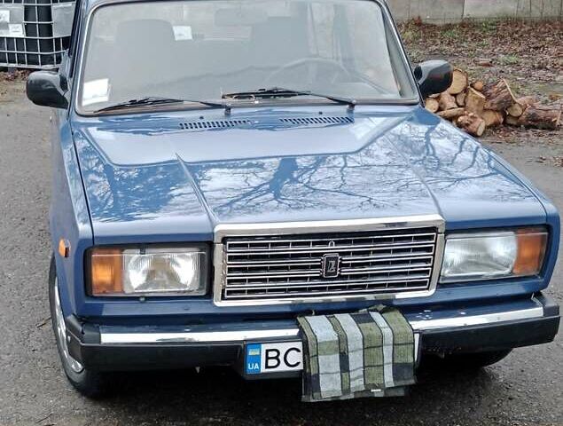 Синий ВАЗ 2107, объемом двигателя 1.5 л и пробегом 122 тыс. км за 1250 $, фото 1 на Automoto.ua