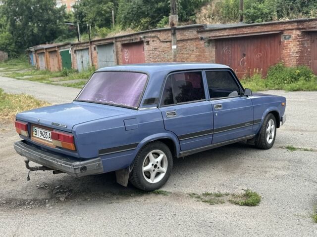 Синий ВАЗ 2107, объемом двигателя 1.5 л и пробегом 200 тыс. км за 999 $, фото 1 на Automoto.ua