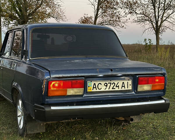 Синий ВАЗ 2107, объемом двигателя 1.5 л и пробегом 100 тыс. км за 1000 $, фото 5 на Automoto.ua