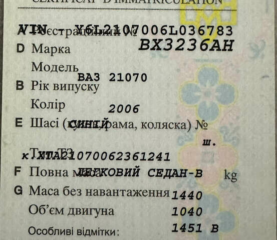 Синий ВАЗ 2107, объемом двигателя 1.5 л и пробегом 75 тыс. км за 1500 $, фото 22 на Automoto.ua