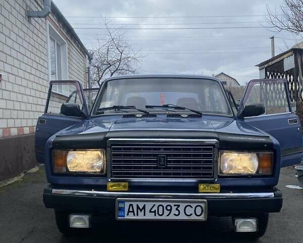 Синий ВАЗ 2107, объемом двигателя 1.5 л и пробегом 61 тыс. км за 1700 $, фото 1 на Automoto.ua
