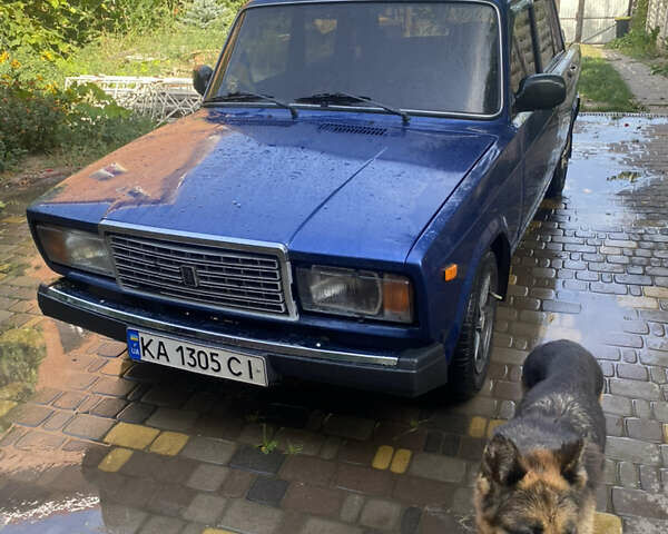 Синий ВАЗ 2107, объемом двигателя 1.45 л и пробегом 100 тыс. км за 1500 $, фото 1 на Automoto.ua
