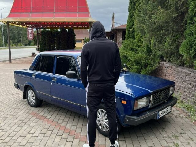 Синий ВАЗ 2107, объемом двигателя 1.5 л и пробегом 3 тыс. км за 1350 $, фото 1 на Automoto.ua