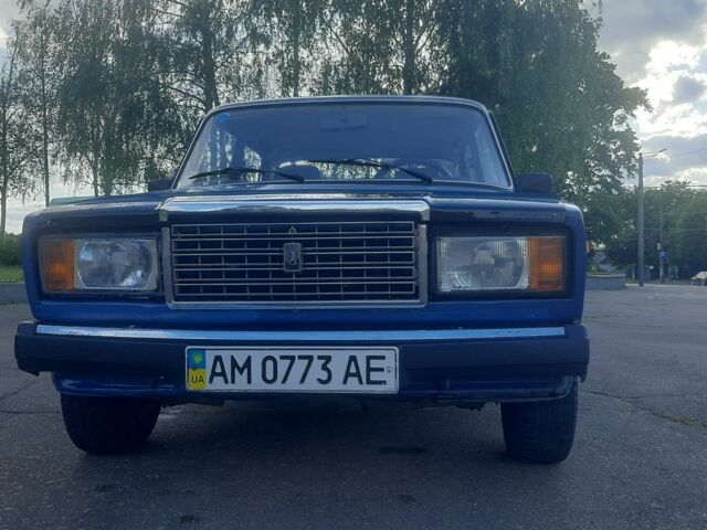 Синий ВАЗ 2107, объемом двигателя 1.5 л и пробегом 120 тыс. км за 1350 $, фото 1 на Automoto.ua