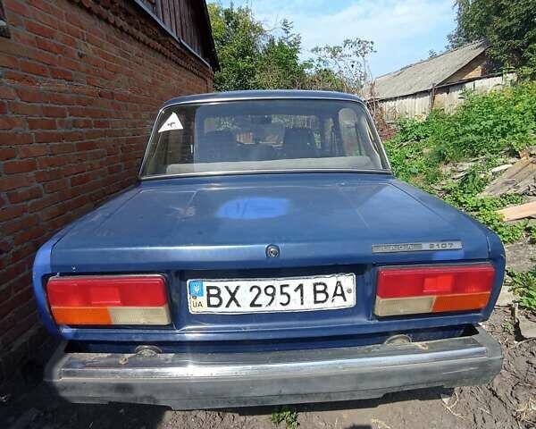 Синий ВАЗ 2107, объемом двигателя 1.5 л и пробегом 800 тыс. км за 600 $, фото 5 на Automoto.ua