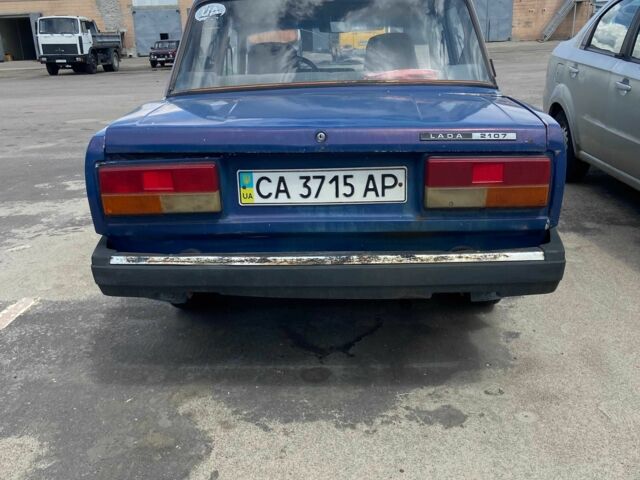Синий ВАЗ 2107, объемом двигателя 1.5 л и пробегом 1 тыс. км за 662 $, фото 5 на Automoto.ua