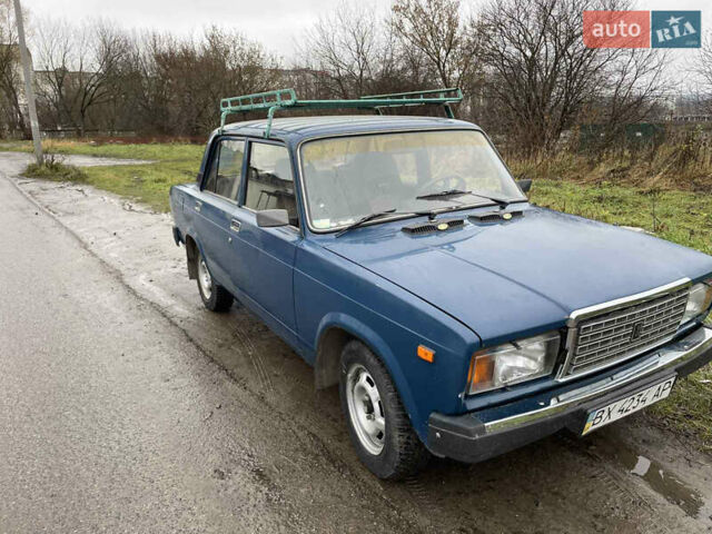 Синий ВАЗ 2107, объемом двигателя 1.5 л и пробегом 84 тыс. км за 1900 $, фото 1 на Automoto.ua