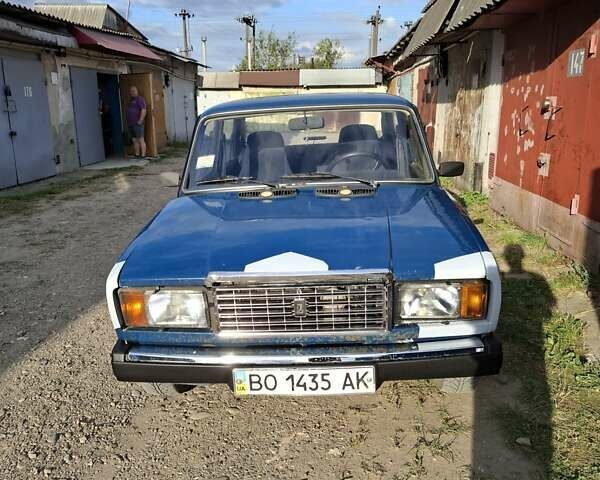 Синий ВАЗ 2107, объемом двигателя 1.45 л и пробегом 152 тыс. км за 1250 $, фото 1 на Automoto.ua