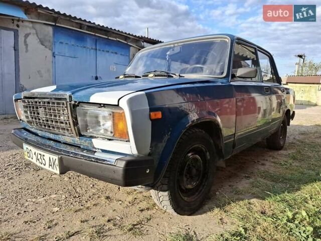 Синий ВАЗ 2107, объемом двигателя 1.45 л и пробегом 152 тыс. км за 1250 $, фото 5 на Automoto.ua