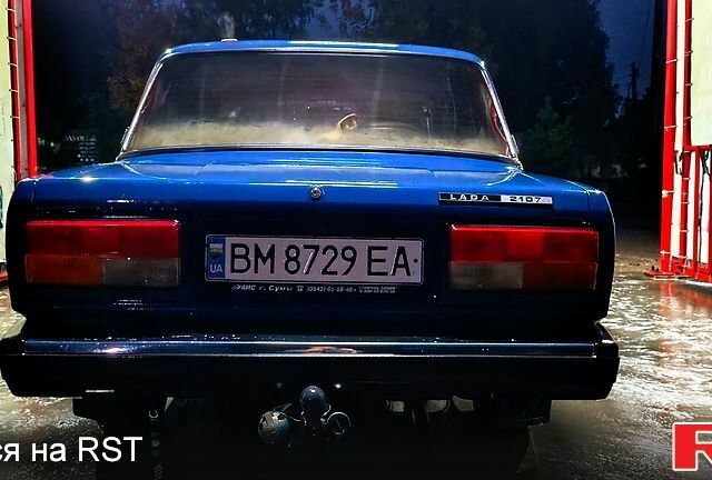 Синий ВАЗ 2107, объемом двигателя 1.5 л и пробегом 158 тыс. км за 1300 $, фото 3 на Automoto.ua