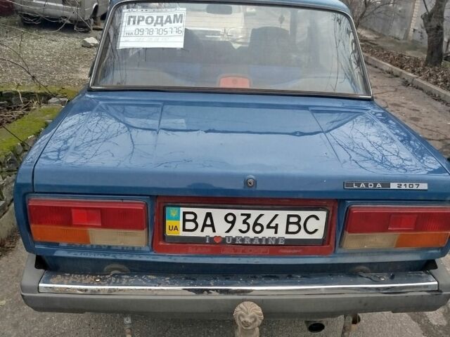 Синий ВАЗ 2107, объемом двигателя 1.5 л и пробегом 138 тыс. км за 1590 $, фото 1 на Automoto.ua