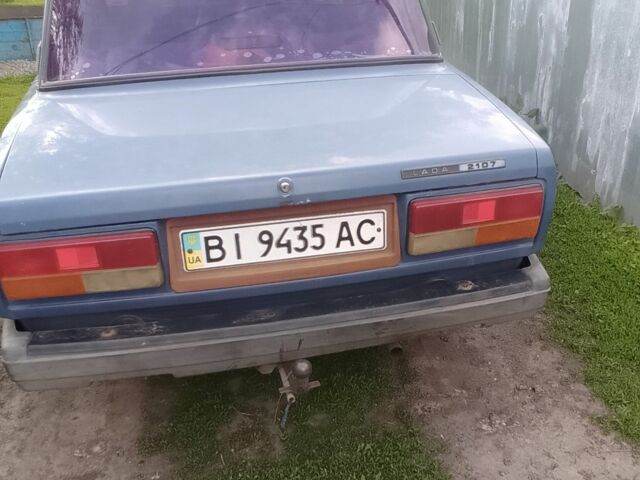 Синий ВАЗ 2107, объемом двигателя 1 л и пробегом 3 тыс. км за 841 $, фото 3 на Automoto.ua