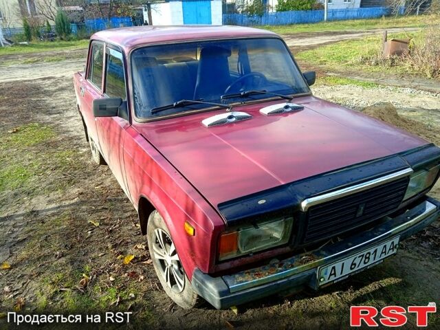 Вишнёвый ВАЗ 2107, объемом двигателя 1.5 л и пробегом 0 тыс. км за 1100 $, фото 1 на Automoto.ua