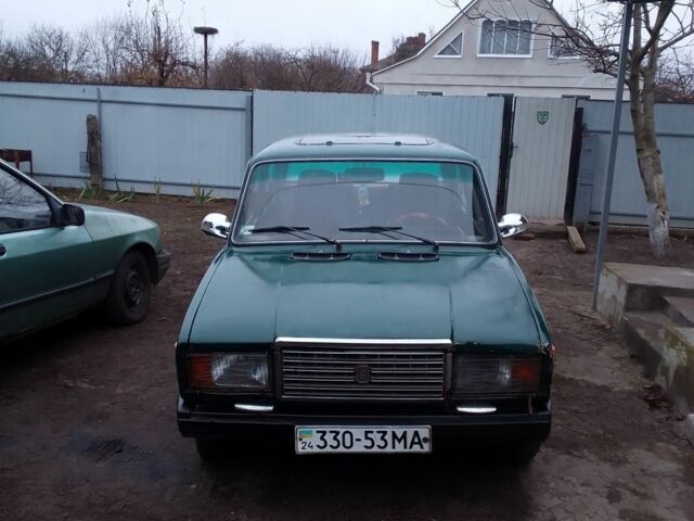 Зеленый ВАЗ 2107, объемом двигателя 1.5 л и пробегом 20 тыс. км за 378 $, фото 1 на Automoto.ua