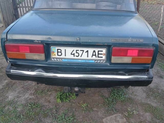 Зелений ВАЗ 2107, об'ємом двигуна 1.3 л та пробігом 750 тис. км за 508 $, фото 2 на Automoto.ua