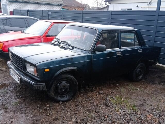 Зеленый ВАЗ 2107, объемом двигателя 1.6 л и пробегом 875 тыс. км за 650 $, фото 1 на Automoto.ua