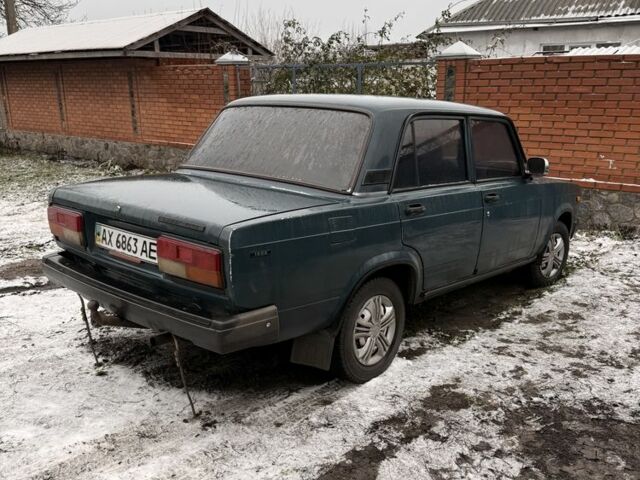 Зеленый ВАЗ 2107, объемом двигателя 1.5 л и пробегом 85 тыс. км за 650 $, фото 1 на Automoto.ua