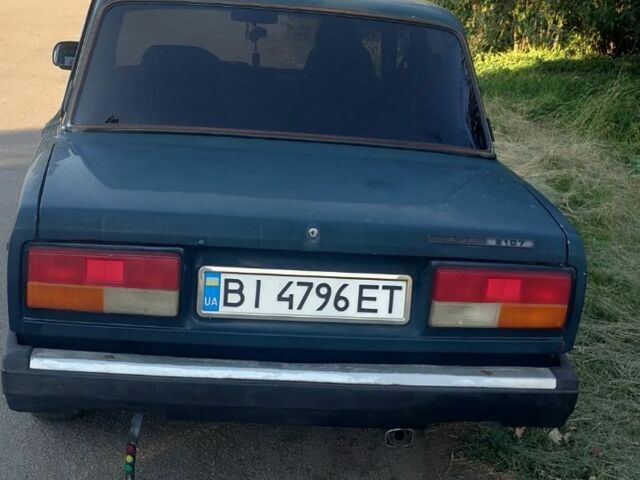 Зеленый ВАЗ 2107, объемом двигателя 1.5 л и пробегом 36 тыс. км за 2100 $, фото 1 на Automoto.ua