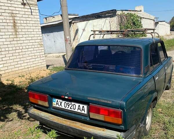 Зеленый ВАЗ 2107, объемом двигателя 1.45 л и пробегом 323 тыс. км за 1100 $, фото 2 на Automoto.ua