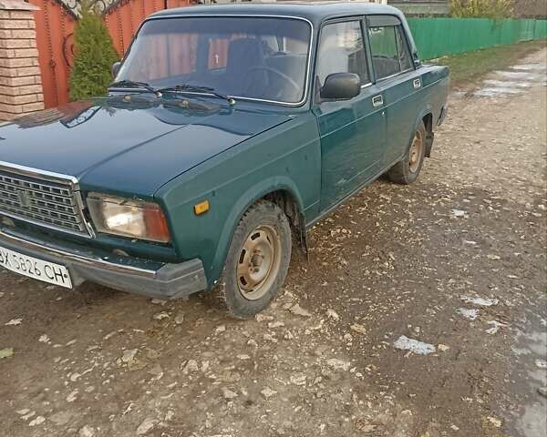 Зеленый ВАЗ 2107, объемом двигателя 1.6 л и пробегом 75 тыс. км за 1850 $, фото 2 на Automoto.ua