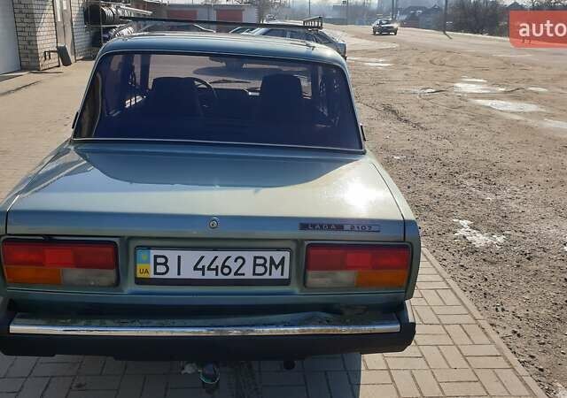 Зеленый ВАЗ 2107, объемом двигателя 1.5 л и пробегом 81 тыс. км за 2400 $, фото 1 на Automoto.ua