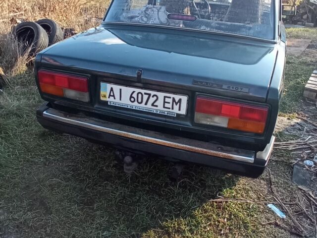 Зеленый ВАЗ 2107, объемом двигателя 1.5 л и пробегом 360 тыс. км за 639 $, фото 1 на Automoto.ua