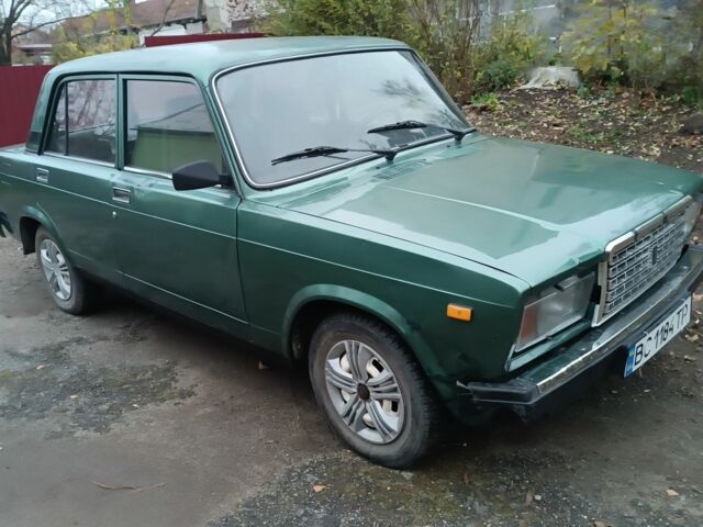 Зеленый ВАЗ 2107, объемом двигателя 1.5 л и пробегом 92 тыс. км за 1300 $, фото 6 на Automoto.ua