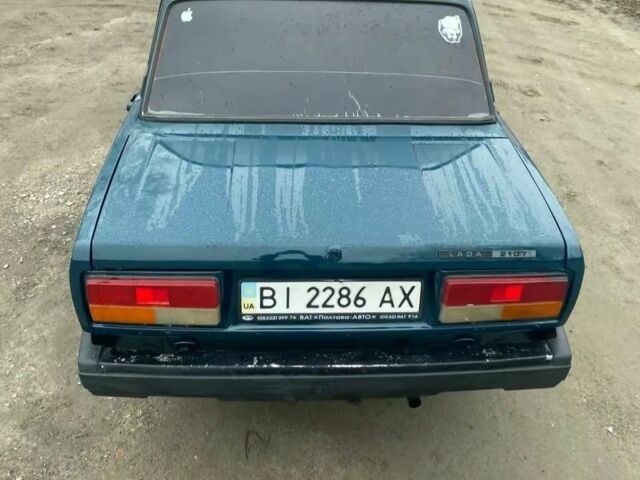Зеленый ВАЗ 2107, объемом двигателя 1.6 л и пробегом 69 тыс. км за 1136 $, фото 4 на Automoto.ua