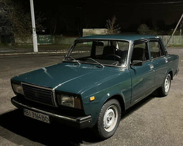 Зеленый ВАЗ 2107, объемом двигателя 1.5 л и пробегом 49 тыс. км за 1999 $, фото 1 на Automoto.ua