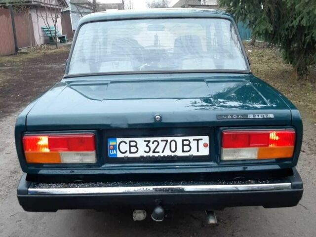Зеленый ВАЗ 2107, объемом двигателя 1.5 л и пробегом 45 тыс. км за 1645 $, фото 4 на Automoto.ua