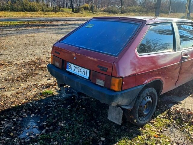Красный ВАЗ 2108, объемом двигателя 1.3 л и пробегом 200 тыс. км за 650 $, фото 4 на Automoto.ua