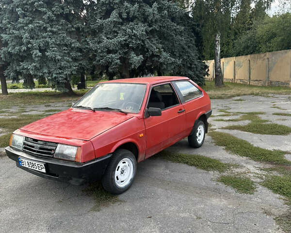 Красный ВАЗ 2108, объемом двигателя 1.29 л и пробегом 220 тыс. км за 893 $, фото 1 на Automoto.ua