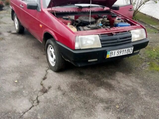 Красный ВАЗ 2108, объемом двигателя 1.3 л и пробегом 1 тыс. км за 589 $, фото 2 на Automoto.ua