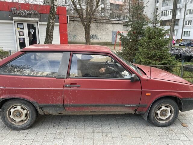 Красный ВАЗ 2108, объемом двигателя 1.3 л и пробегом 167 тыс. км за 350 $, фото 1 на Automoto.ua