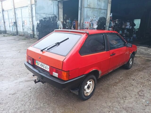 Красный ВАЗ 2108, объемом двигателя 1.3 л и пробегом 94 тыс. км за 600 $, фото 4 на Automoto.ua