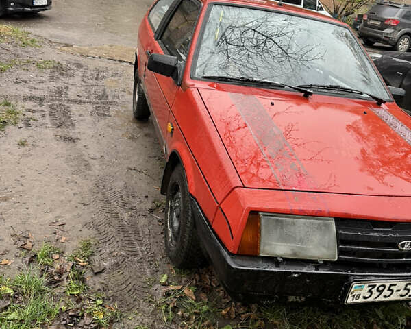 Красный ВАЗ 2108, объемом двигателя 1.3 л и пробегом 77 тыс. км за 500 $, фото 1 на Automoto.ua
