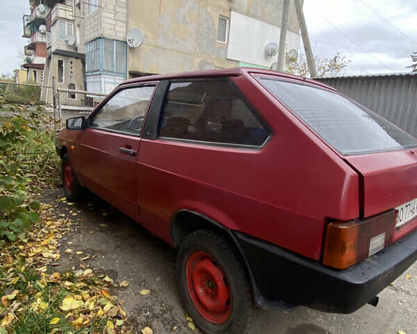 Красный ВАЗ 2108, объемом двигателя 1.3 л и пробегом 170 тыс. км за 650 $, фото 1 на Automoto.ua