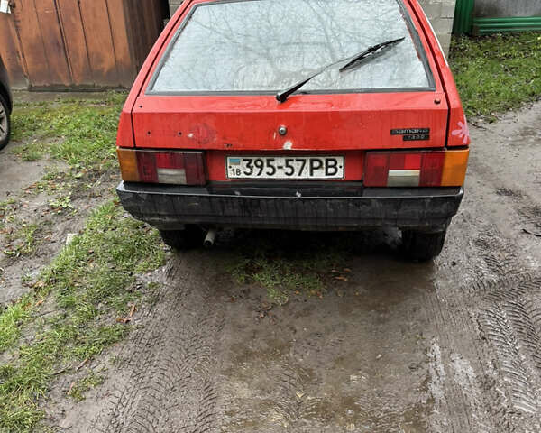 Красный ВАЗ 2108, объемом двигателя 1.3 л и пробегом 77 тыс. км за 500 $, фото 3 на Automoto.ua