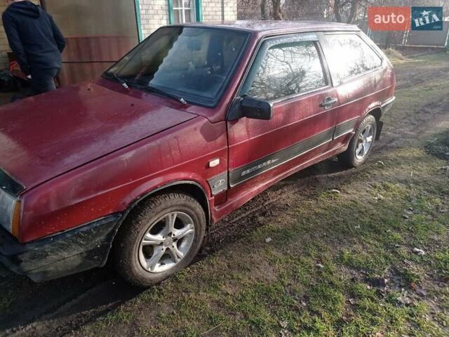 Красный ВАЗ 2108, объемом двигателя 1.3 л и пробегом 97 тыс. км за 1450 $, фото 1 на Automoto.ua