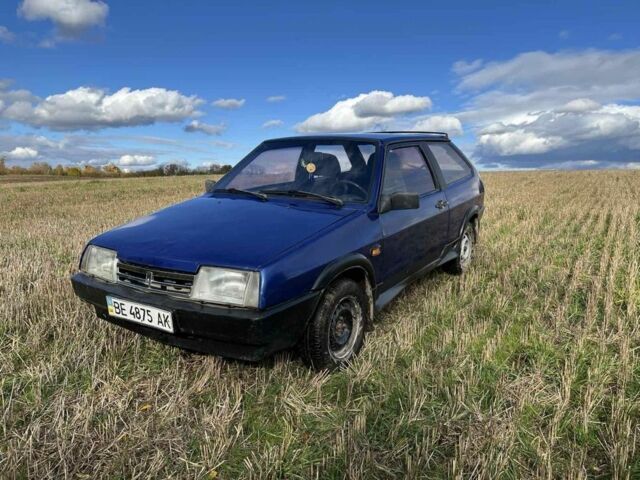 Синий ВАЗ 2108, объемом двигателя 1.3 л и пробегом 70 тыс. км за 600 $, фото 1 на Automoto.ua