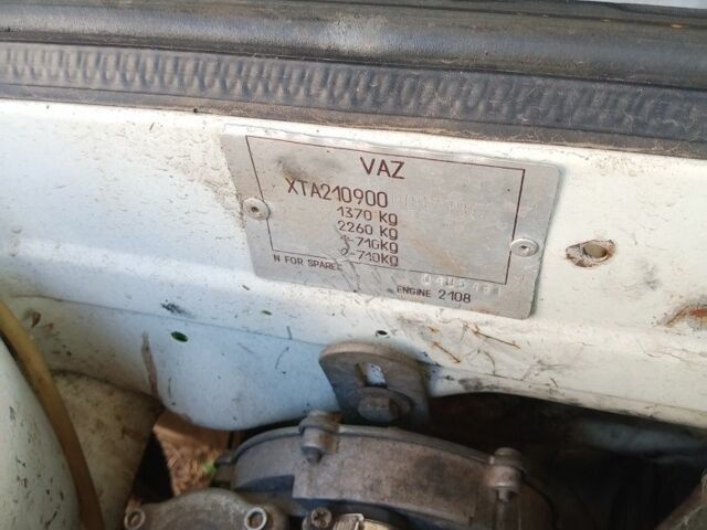 Білий ВАЗ 2109, об'ємом двигуна 1.3 л та пробігом 200 тис. км за 716 $, фото 16 на Automoto.ua
