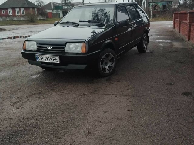Черный ВАЗ 2109, объемом двигателя 1.5 л и пробегом 212 тыс. км за 1300 $, фото 1 на Automoto.ua