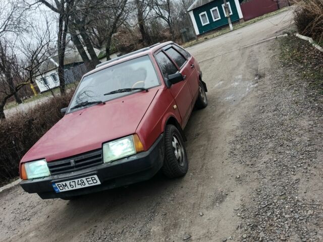 Красный ВАЗ 2109, объемом двигателя 1.3 л и пробегом 1 тыс. км за 1023 $, фото 1 на Automoto.ua