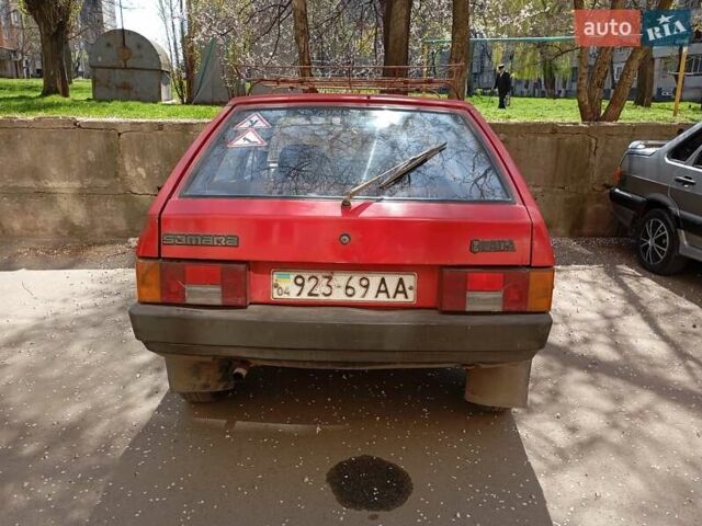 Красный ВАЗ 2109, объемом двигателя 1.3 л и пробегом 200 тыс. км за 1200 $, фото 1 на Automoto.ua