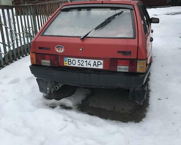 Красный ВАЗ 2109, объемом двигателя 1.1 л и пробегом 100 тыс. км за 700 $, фото 1 на Automoto.ua